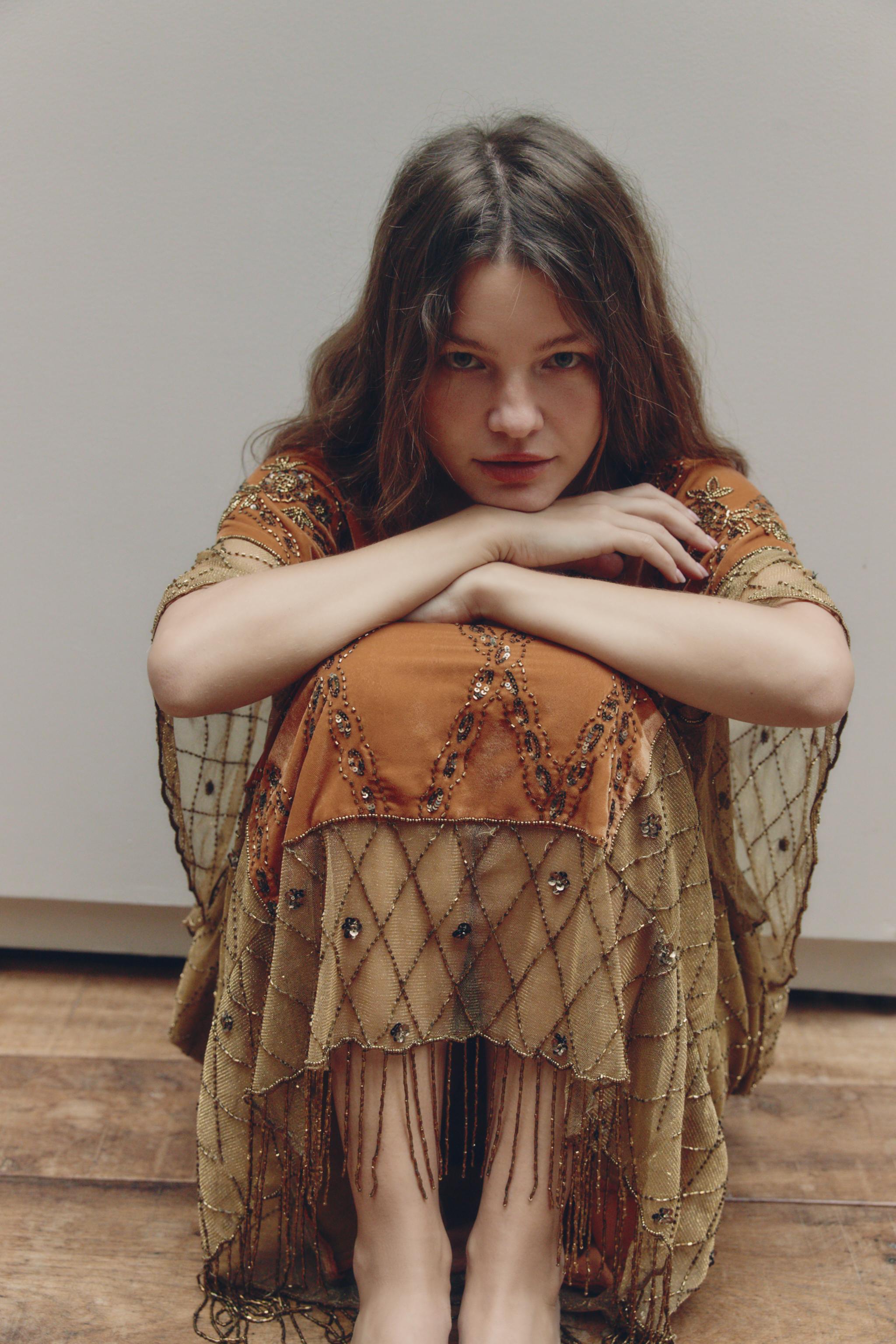 LIMITED EDITION VELVET SEQUIN BEADED COMBINATION DRESS